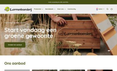 Schermafbeelding van wormenboerderij.nl