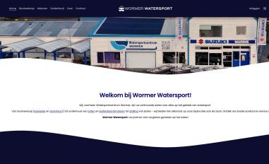 Schermafbeelding van wormerwatersport.nl