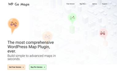 Schermafbeelding van wpgmaps.com