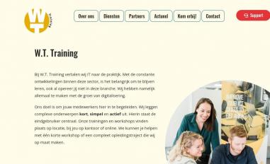 Schermafbeelding van wttraining.nl