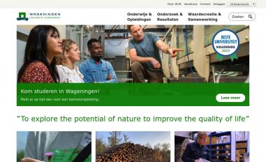 Schermafbeelding van wur.nl