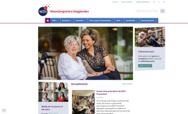 Schermafbeelding van wzh.nl
