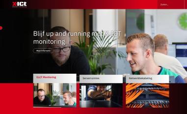 Schermafbeelding van x-ict.nl