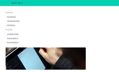 Schermafbeelding van x.spamtrap.ro