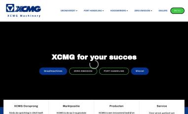 Schermafbeelding van xcmg-benelux.com