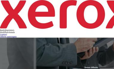 Schermafbeelding van xerox-offerte.nl