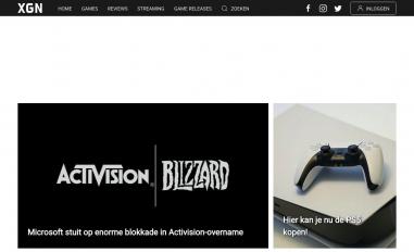 Schermafbeelding van xgn.nl