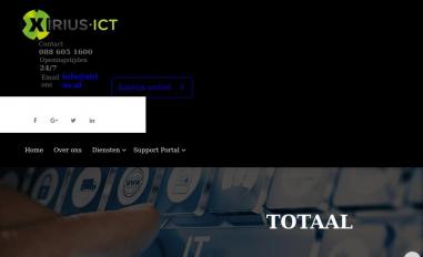 Schermafbeelding van xirius.nl