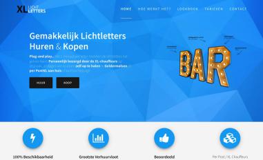 Schermafbeelding van xlletters.com