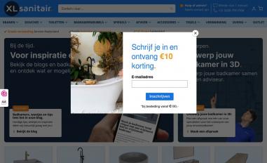 Schermafbeelding van xlsanitair.nl