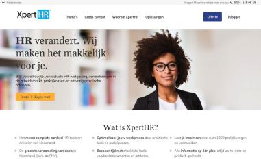 Schermafbeelding van xperthr.nl