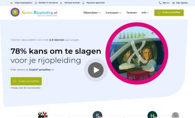 Schermafbeelding van xpress-rijopleiding.nl