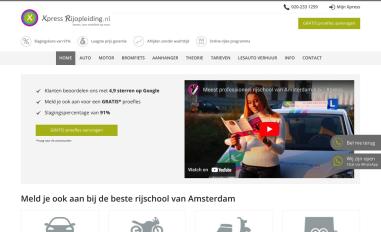 Schermafbeelding van xpressrijopleiding.nl