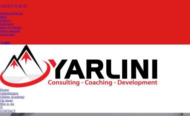Schermafbeelding van yarlini.be
