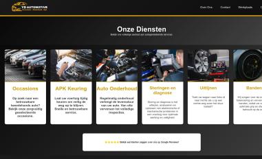 Schermafbeelding van ydautomotive.nl