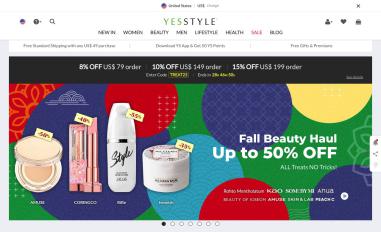 Schermafbeelding van yesstyle.com