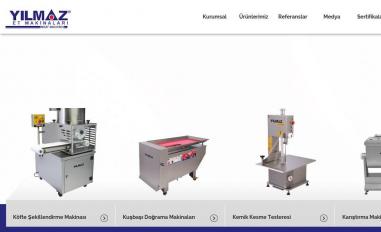 Schermafbeelding van yilmazetmakinalari.com