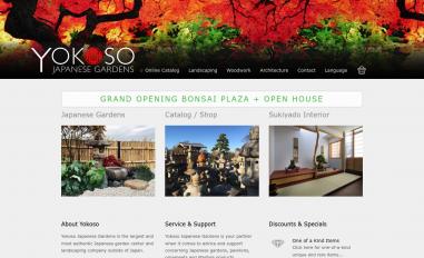 Schermafbeelding van yokosojapanesegardens.com
