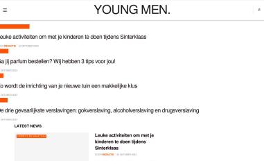 Schermafbeelding van young-men.nl