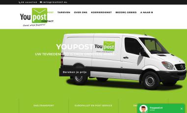 Schermafbeelding van youpost.nl