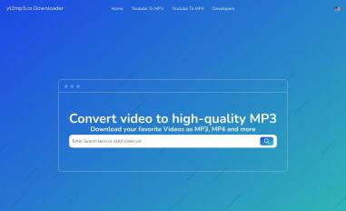 Schermafbeelding van yt2mp3.co