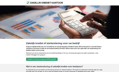 Schermafbeelding van zakelijkkredietkantoor.nl