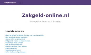 Schermafbeelding van zakgeld-online.nl