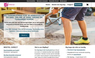 Schermafbeelding van zandbezorgd.nl