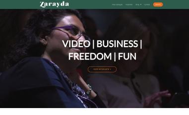 Schermafbeelding van zarayda.nl