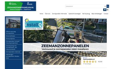 Schermafbeelding van zeemanzonnepanelen.nl
