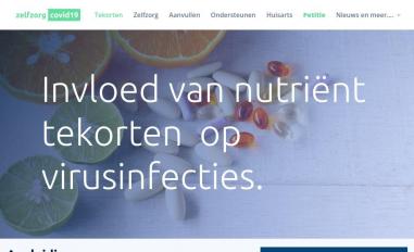 Schermafbeelding van zelfzorgcovid19.nl