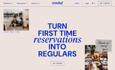 Schermafbeelding van zenchef.com