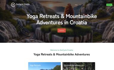 Schermafbeelding van zencyclecroatia.com