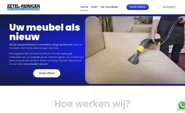 Schermafbeelding van zetel-reinigen.be