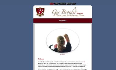 Schermafbeelding van ziehelder.nl