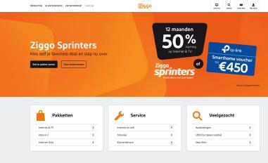 Schermafbeelding van ziggo.nl
