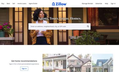 Schermafbeelding van zillow.com