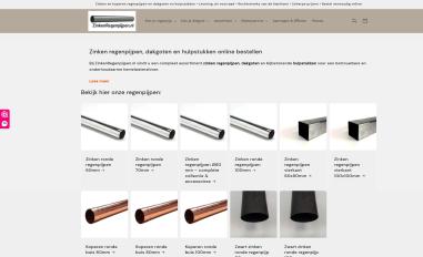 Schermafbeelding van zinkenregenpijpen.nl