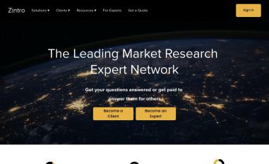 Schermafbeelding van zintro.com