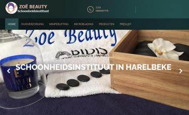 Schermafbeelding van zoe-beauty.be
