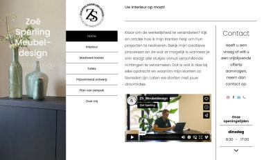 Schermafbeelding van zoesperlingmeubeldesign.nl