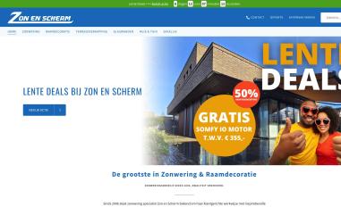 Schermafbeelding van zonenscherm.nl