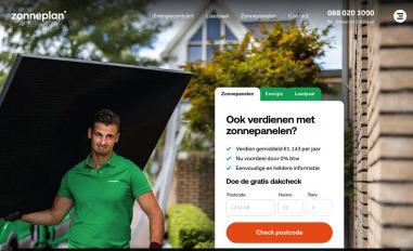 Schermafbeelding van zonneplan.nl
