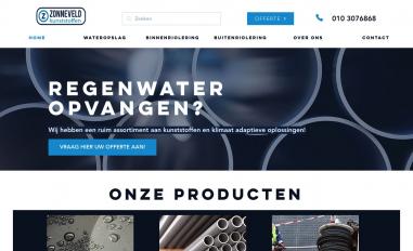 Schermafbeelding van zonneveldkunststoffen.nl