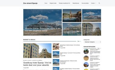 Schermafbeelding van zonstrandspanje.nl