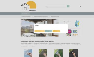 Schermafbeelding van zonwerendfolie.nl