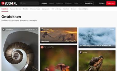 Schermafbeelding van zoom.nl