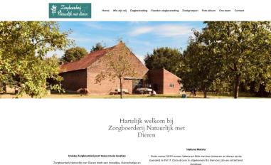 Schermafbeelding van zorgboerderij-natuurlijkmetdieren.nl