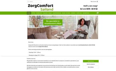 Schermafbeelding van zorgcomfort.nl
