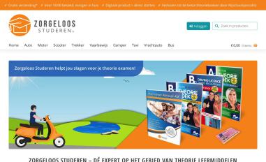 Schermafbeelding van zorgeloos-studeren.nl